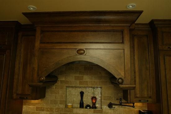 Zaxx arched custom wood range hood